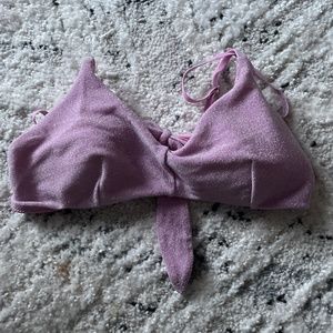 Pink sparkly bikini top